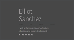 Desktop Screenshot of elliotsanchez.com